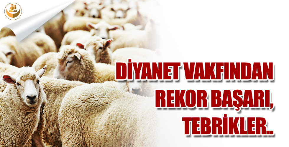 Diyanet Vakfından Rekor Başarı, Tebrikler..