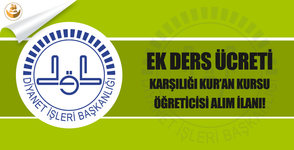 Bilecik İl Müftülüğü 2018 Kış Dönemi Geçici Kur’an Kursu Öğreticisi Alımı