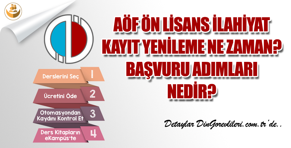 AÖF Ön Lisans İlahiyat Kayıt Yenileme Ne Zaman? Nasıl Yapılır?