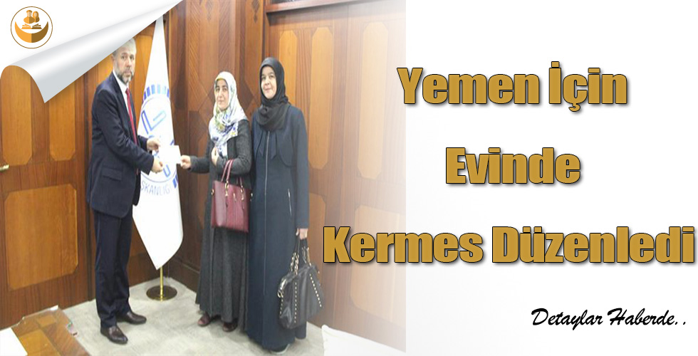 Yemen İçin Evinde Kermes Düzenledi
