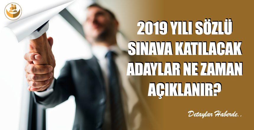 2019 Yılı 9500 KKÖ, İmam ve Müezzin Alımı Sözlü Sınav Katılacak Adaylar Ne Zaman Açıklanacak?
