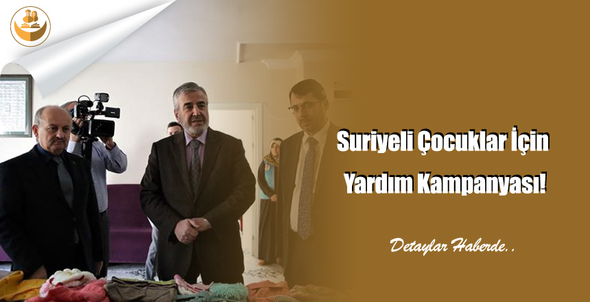 Suriyeli Çocuklar İçin Yardım Kampanyası!