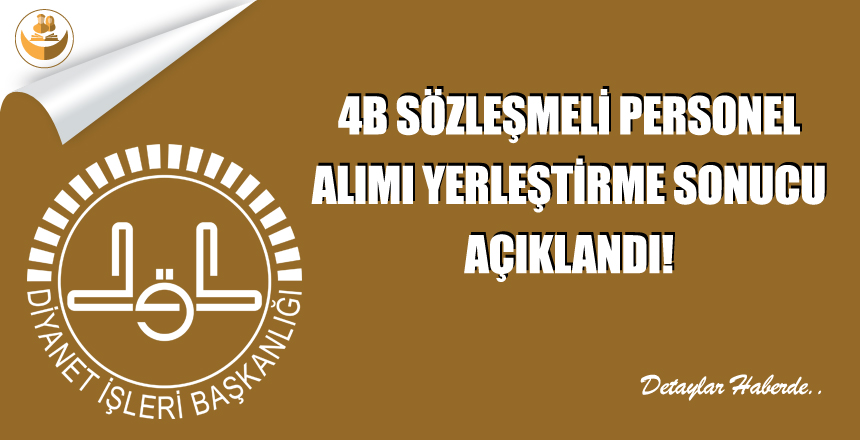 9500 KKÖ, İmam ve Müezzin 4B Sözleşmeli Personel Yerleştirme Sonuçları Açıklandı