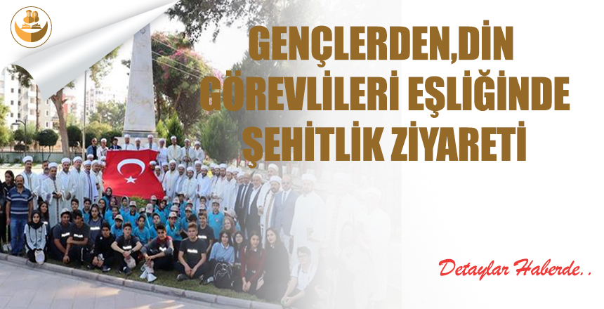 Gençlerden, Din Görevlileri Eşliğinde Şehitlik Ziyareti
