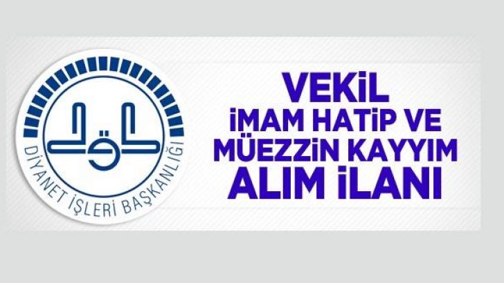 Burdur Müftülüğü, Vekil İmam-Hatip, Müezzin Kayyım Alım İlanı