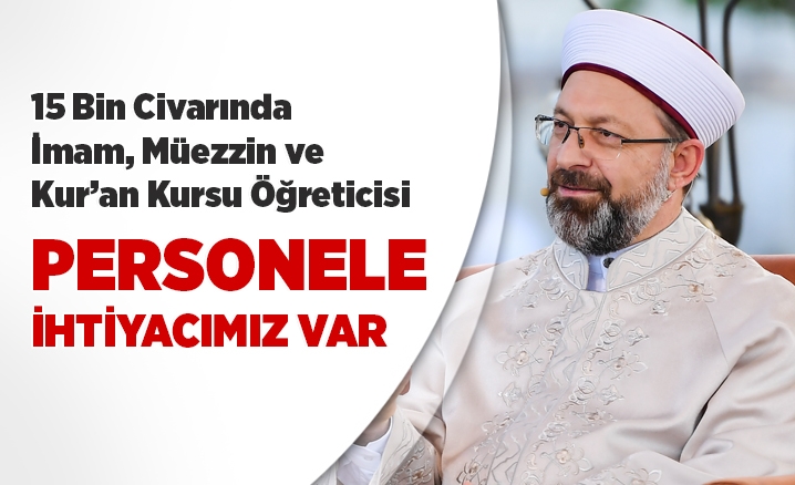 Diyanetten 24 Bin Alım Sinyali, İmam ve Müezzin, K.K.Ö İhtiyacı var