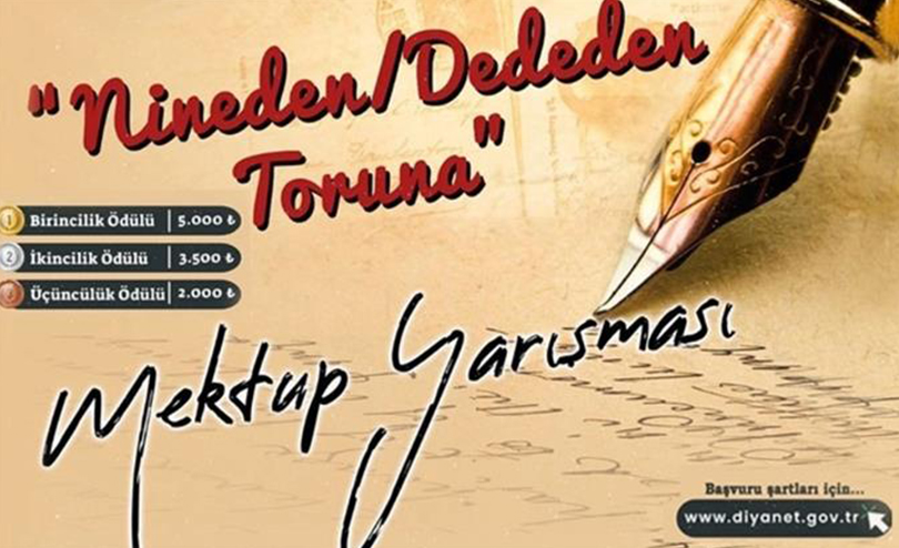 “Nineden/Dededen Toruna Mektup Yarışması” düzenlenecek