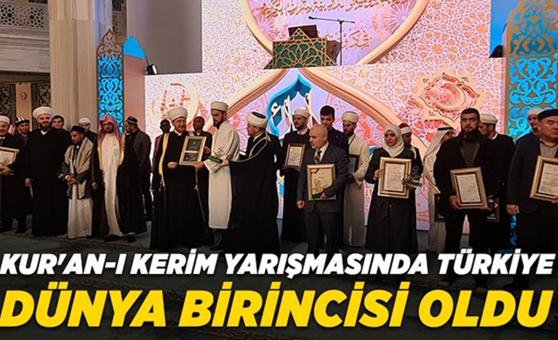 Rusya’da Düzenlenen Kur’an-ı Kerimi Güzel Okuma Yarışmasında Ahmet KUZU Dünya Birincisi Oldu