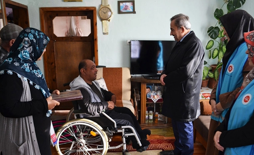 Müftülük engelli bireylere ziyaret etti