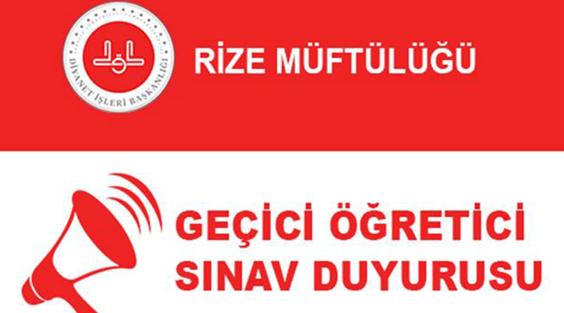 Geçici Öğretici Sınav İlanı!