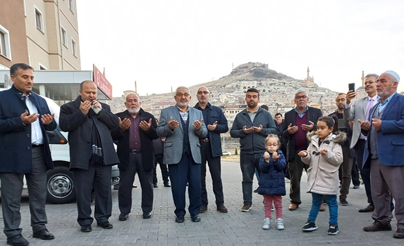 Nevşehir’den kutsal topraklara gidecek olan kafile dualarla uğurlandı